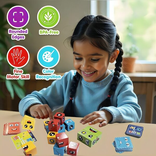 Face Change Puzzle Game for kids brain teaser